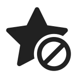Star Prohibited SVG Icon